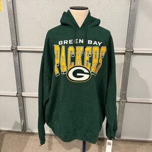 NFL Green Bay Packers Green and Yellow Hoodie New Size XL Men